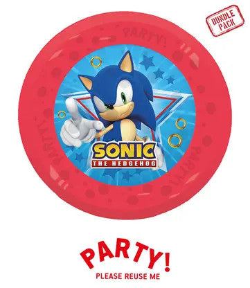 4db újrafelhasználható bulitányér 21cm SONIC