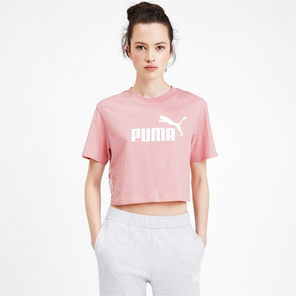 Puma női sport póló magas pamuttartalommal - világosrózsaszín