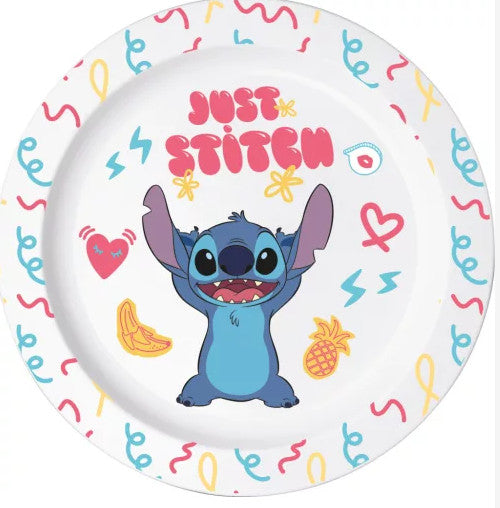 Stitch BPA mentes mikrózható műanyag lapostányér