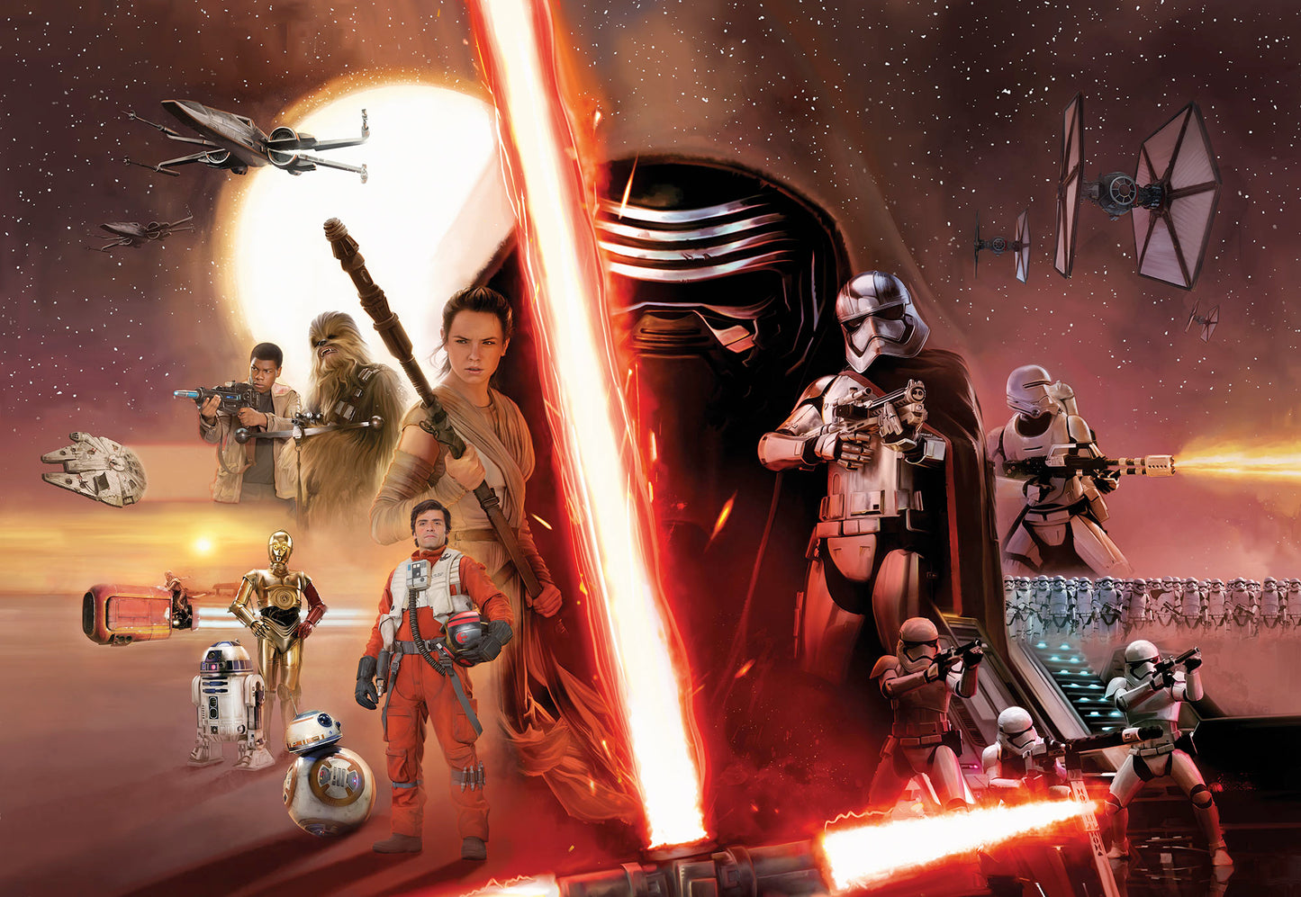 STAR WARS EP7 Collage – photomural