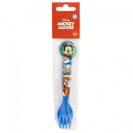 Mickey egér Műanyag evőeszköz készlet (kanál és villa) BPA mentes