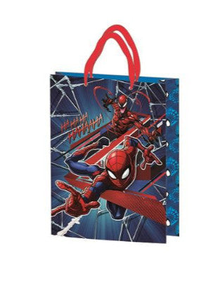 Ajándéktasak 34x26x12cm. 4ass FSC Spiderman
