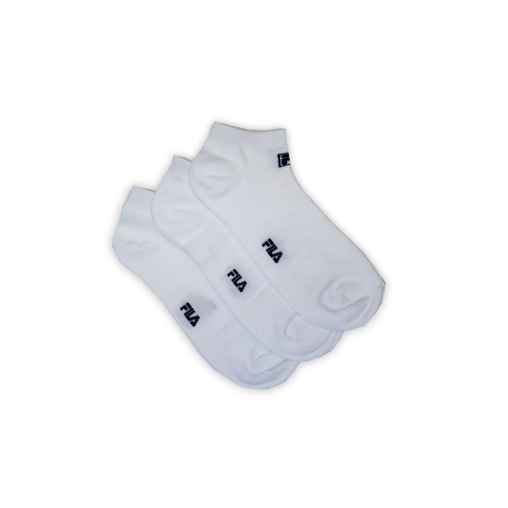 Fila unisex légáteresztő titokzokni - 3 pár/csomag - pamut titokzokni - fehér