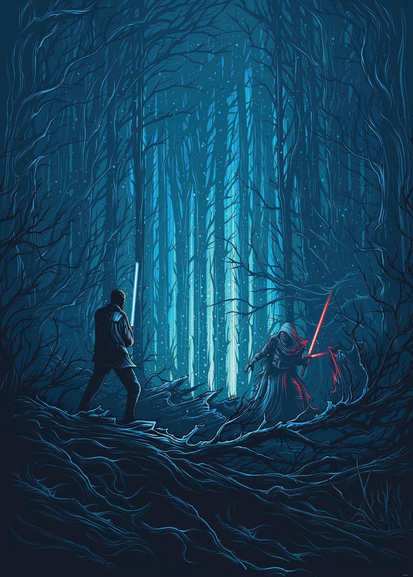 Star Wars Wood Fight – Tapéta