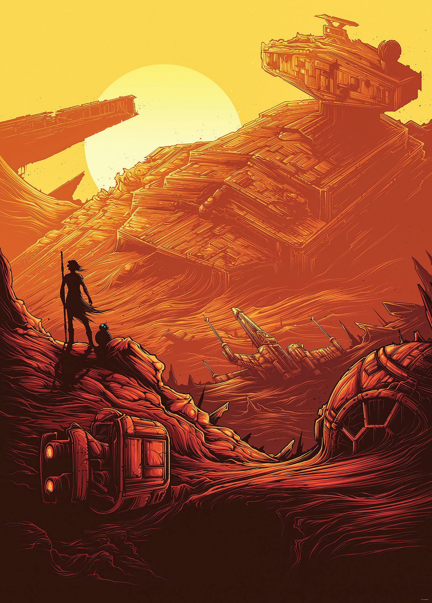 Star Wars Jakku Star Destroyer – Tapéta