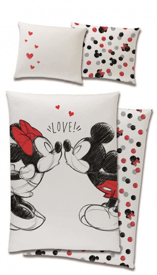 MICKEY EGÉR szerelem ágynemű Ágyneműgarnitúra 100% pamut 140x200 + 65x65