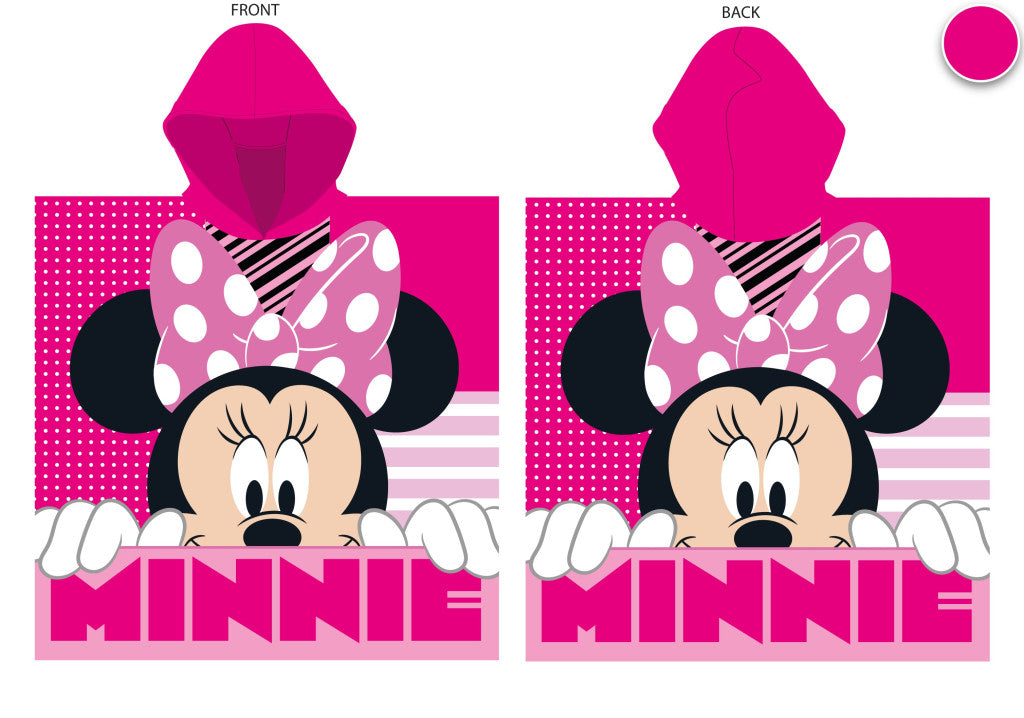 Disney Minnie egér 55x110 cm gyorsan száradó poncsó