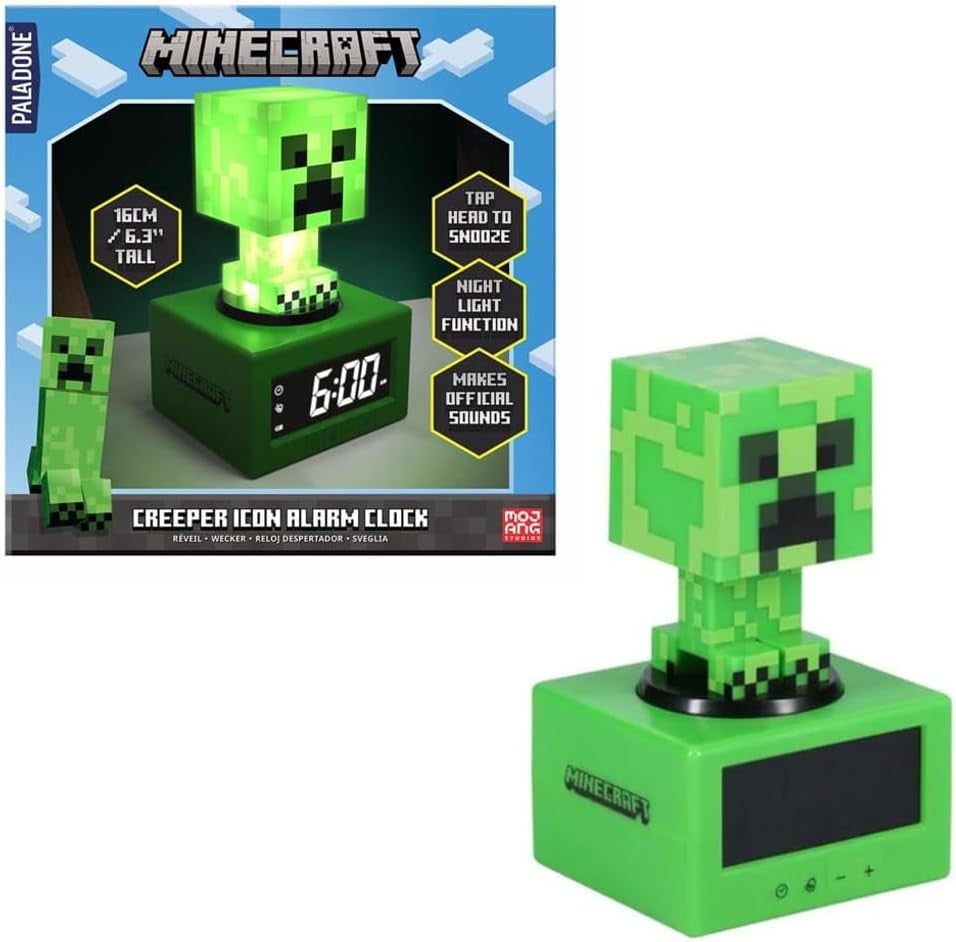 Minecraft Creeper Icon ébreszőóra világítással