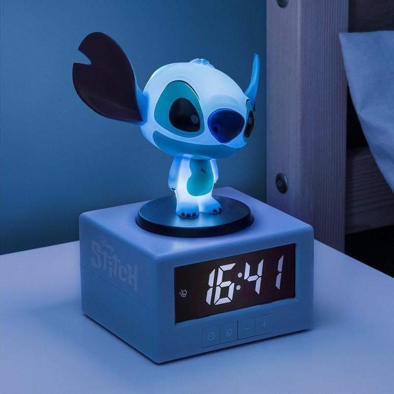 Stitch ébresztőóra világítással
