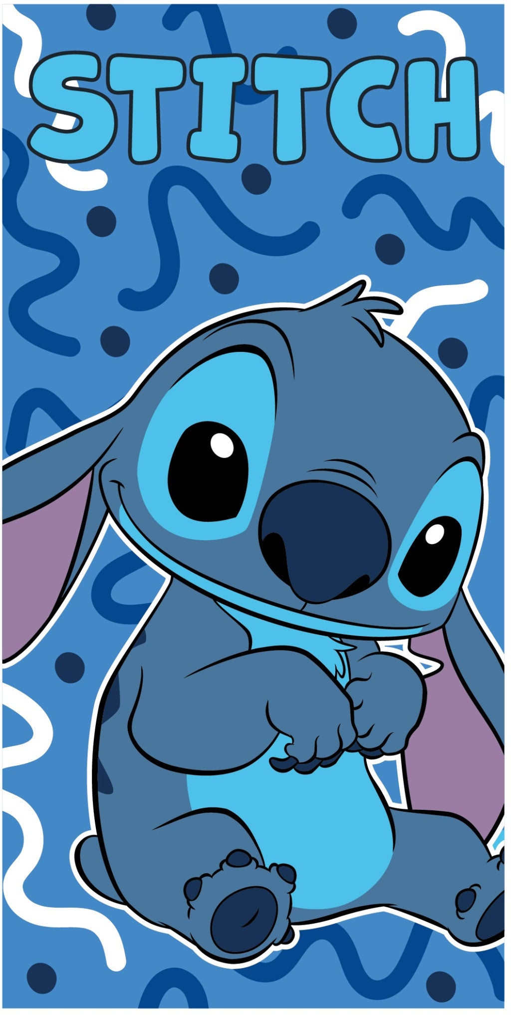 Disney Stitch OHANA VIBES fürdőlepedő, strand törölköző 70x140 cm (Fast Dry)
