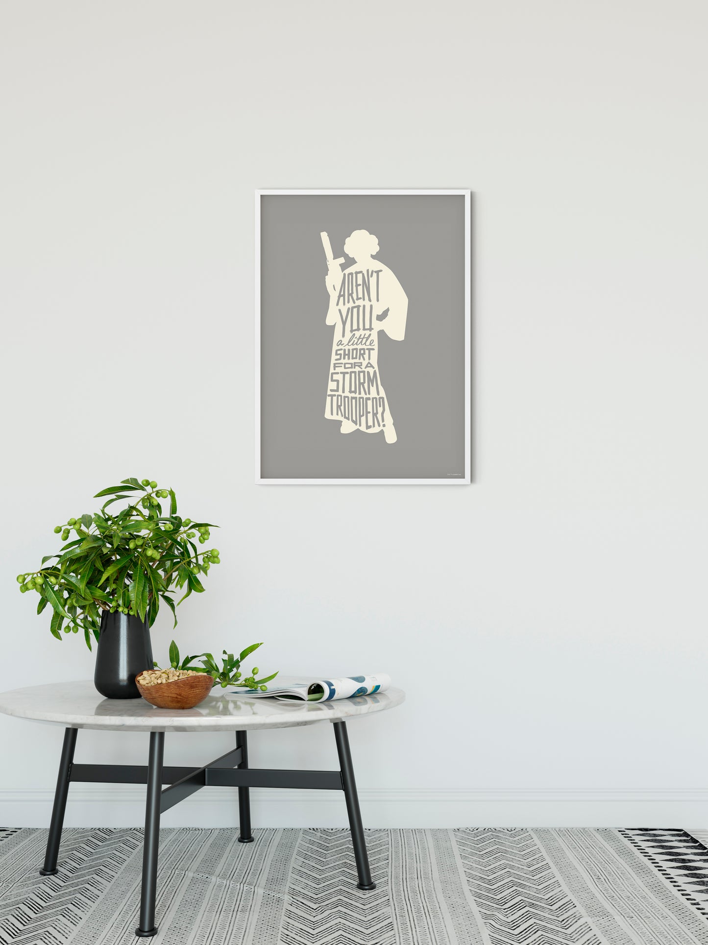 Star Wars Silhouette Quotes Leia – Poszter