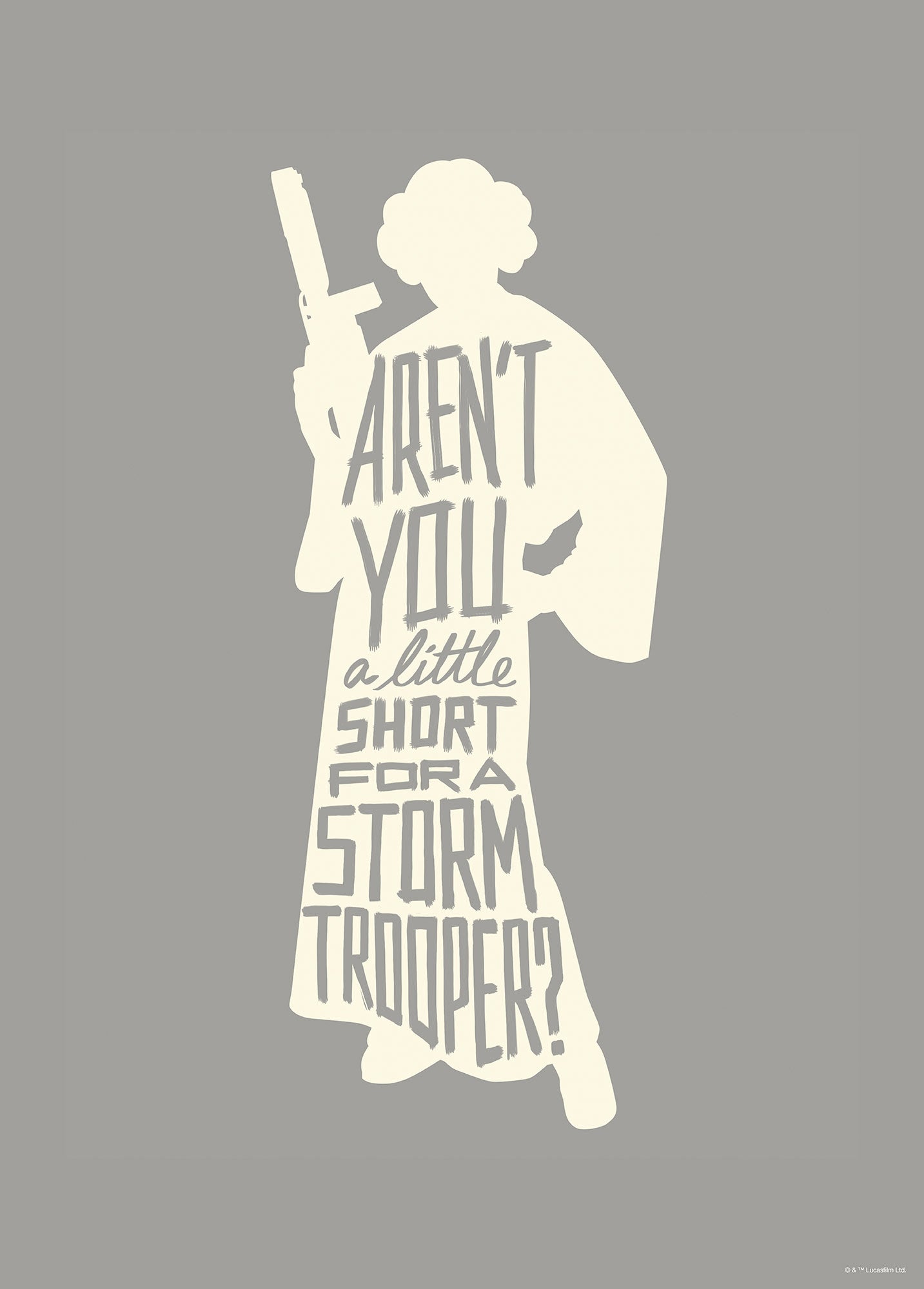 Star Wars Silhouette Quotes Leia – Poszter