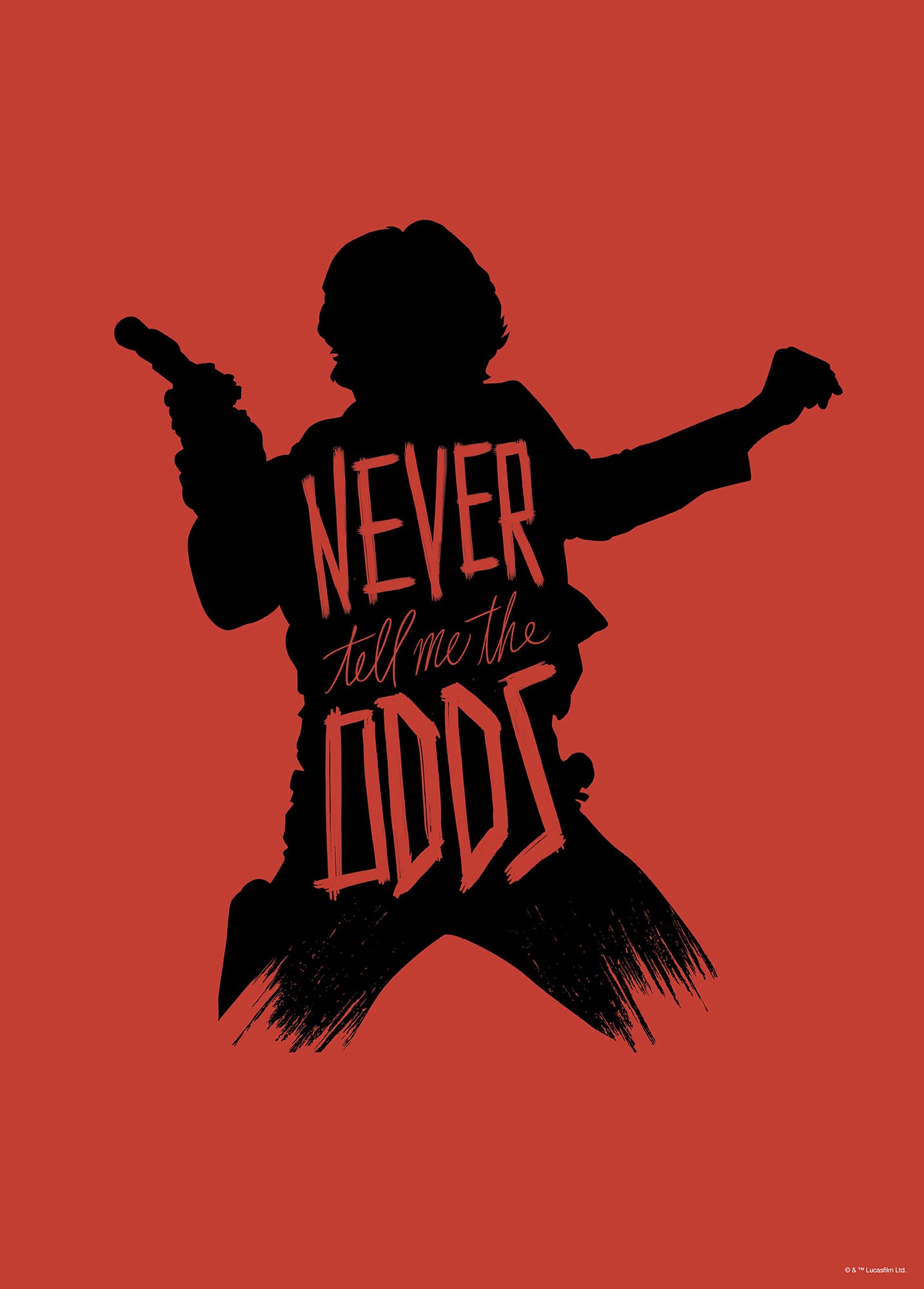Star Wars Silhouette Quotes Han Solo – Poszter