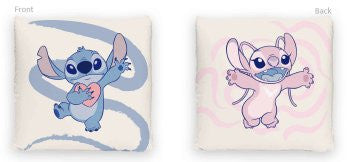 Disney Stitch párna, díszpárna - kétoldali mintával - 40 x 40 cm