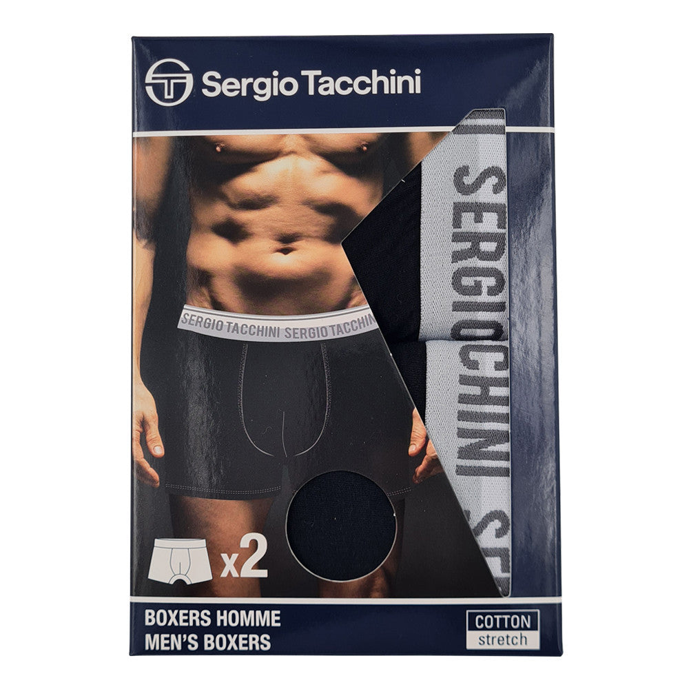 Sergio Tacchini férfi pamut boxeralsó - 2 db/csomag