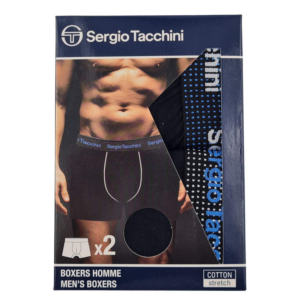Sergio Tacchini férfi pamut boxeralsó - 2 db/csomag