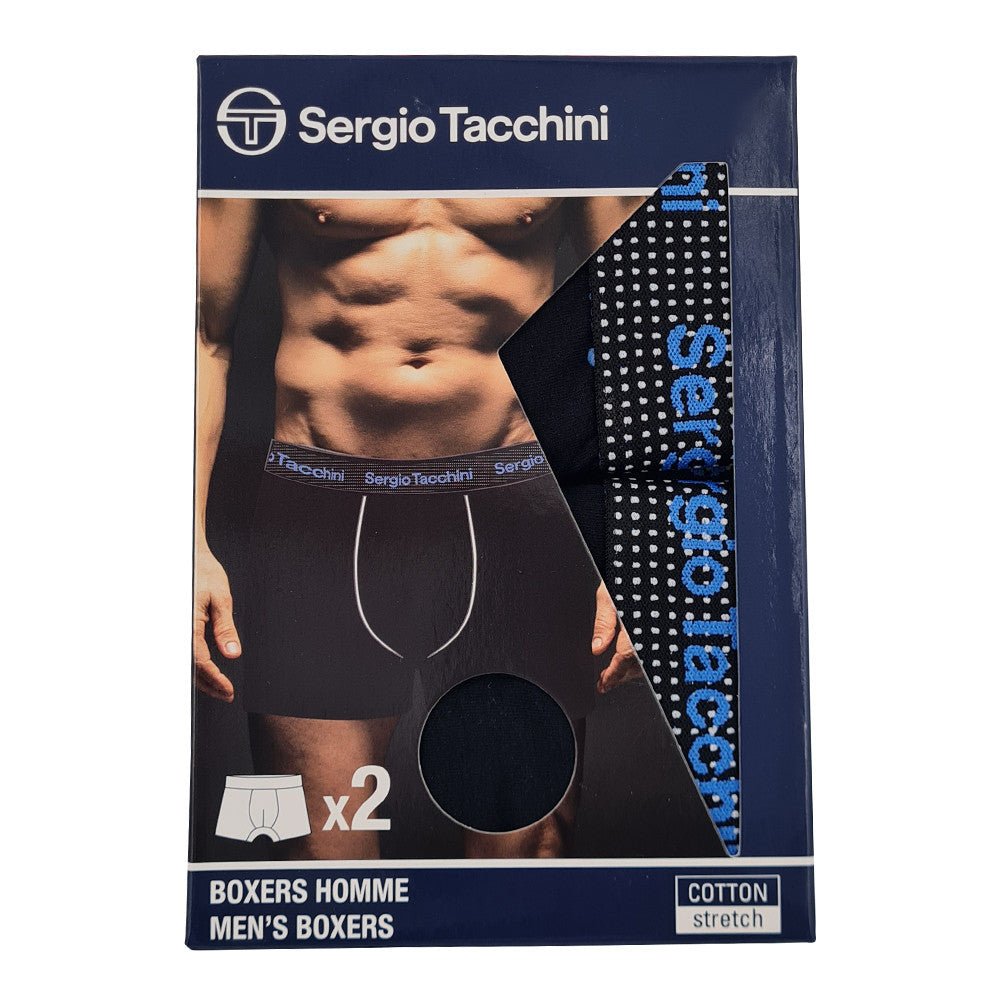 Sergio Tacchini férfi pamut boxeralsó - 2 db/csomag