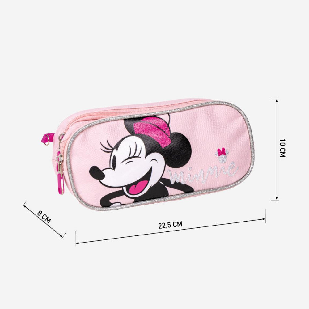 Disney Minnie egér 2 rekeszes tolltartó