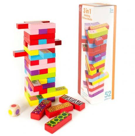 3 játék 1 - ben (jenga, dominó, memória) 4 év+ - .hu - JÁRNI