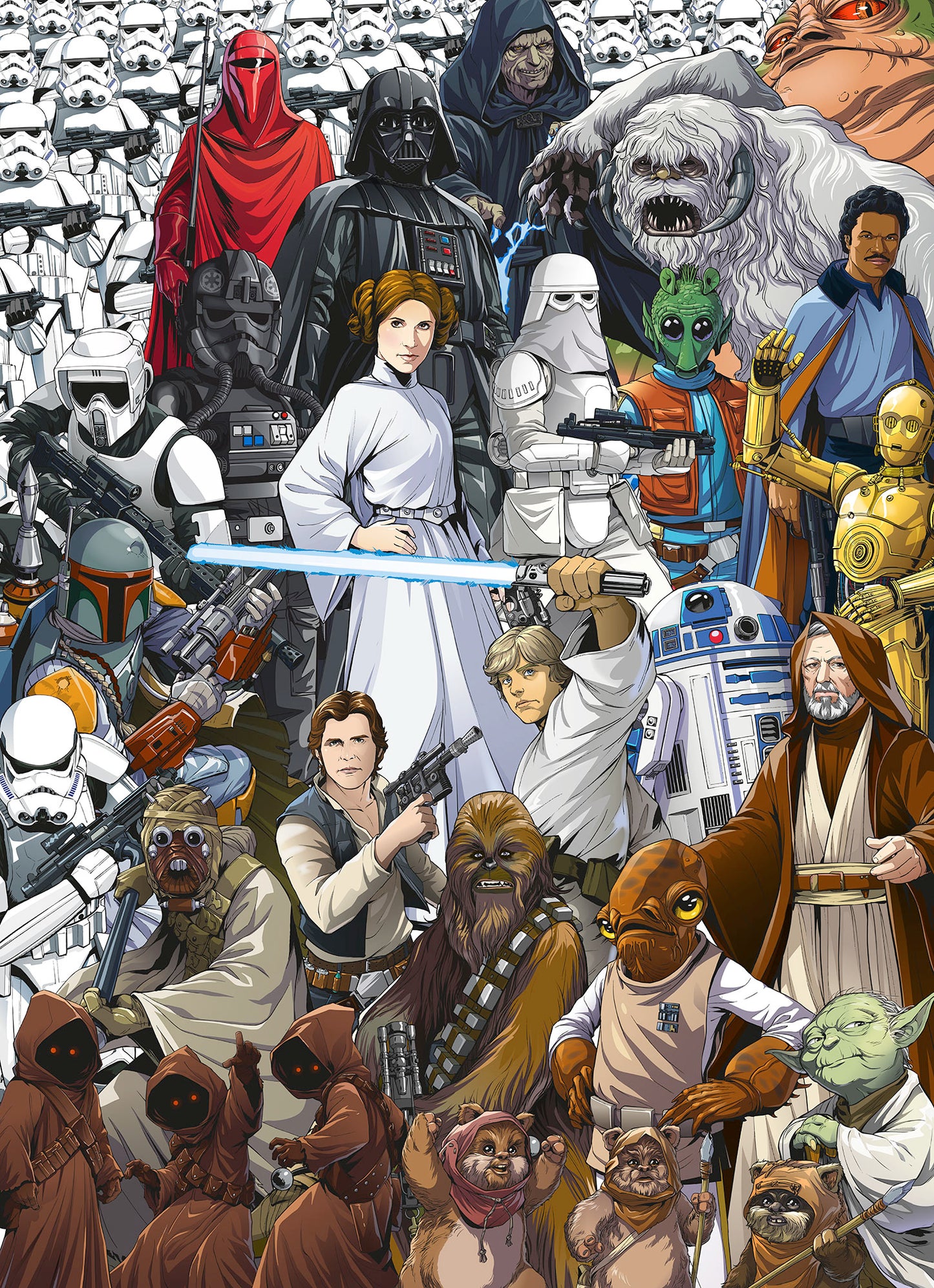 STAR WARS Classic Cartoon Collage – photomural