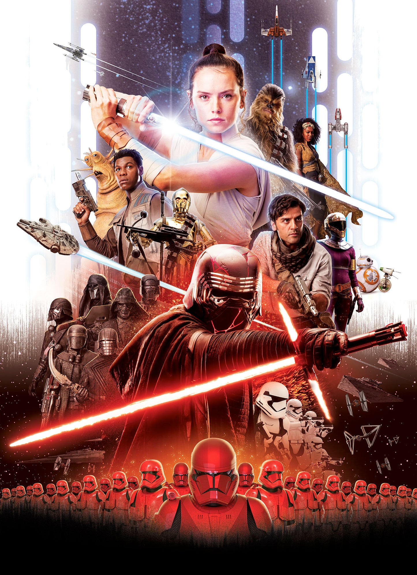STAR WARS EP9 Movie Poster Rey – photomural