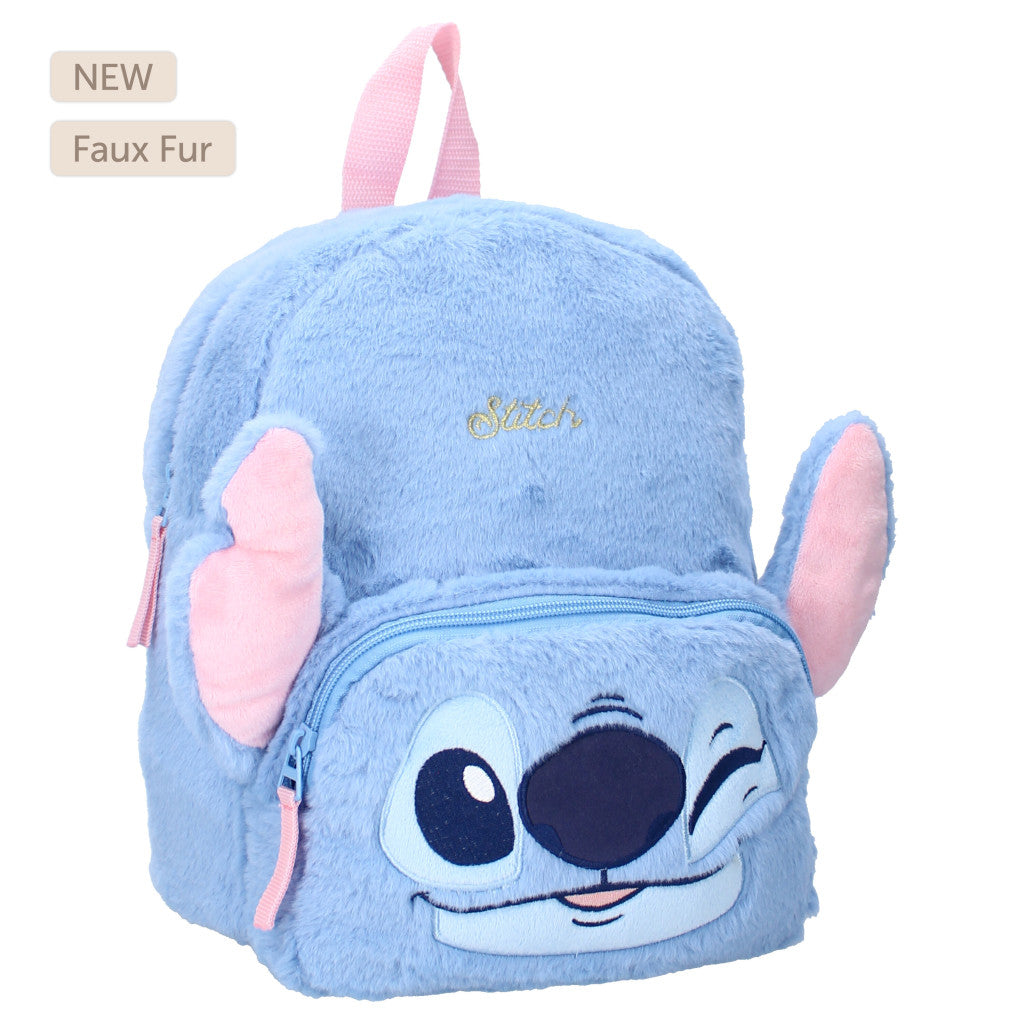 Stitch prémium 3D bársony iskolatáska