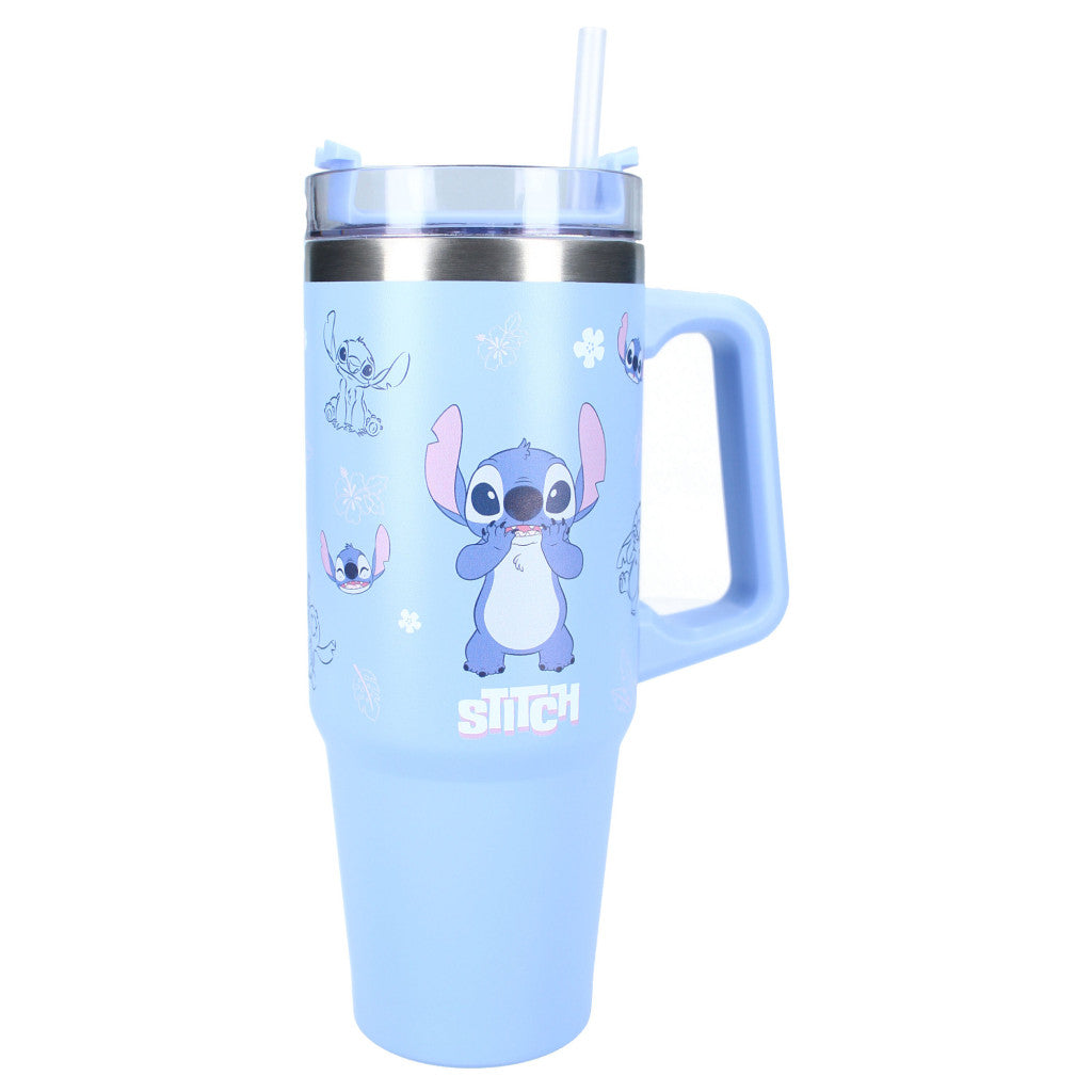 Stitch kék rozsdamentes acél szigetelt thermo kulacs 900ML