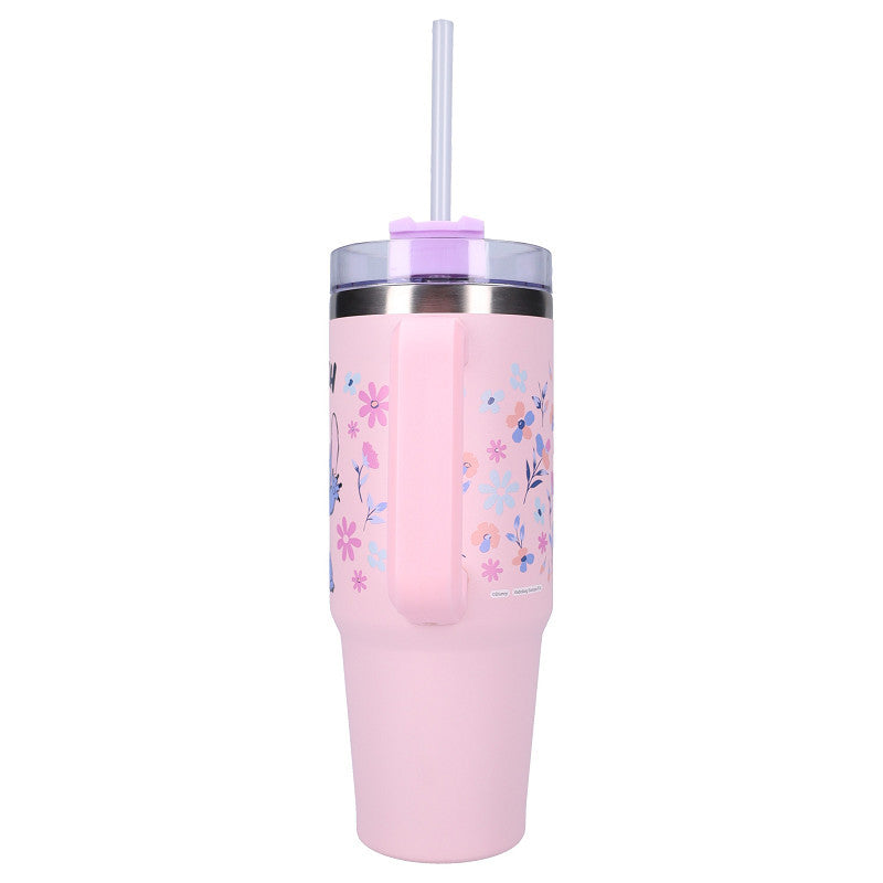 Stitch aloha rózsaszín rozsdamentes acél szigetelt thermo kulacs 900ML