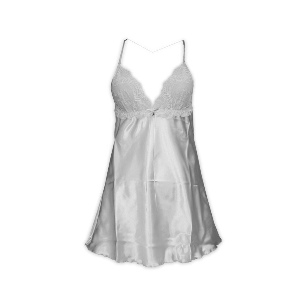 Női szatén-csipke - babydoll - pezsgő