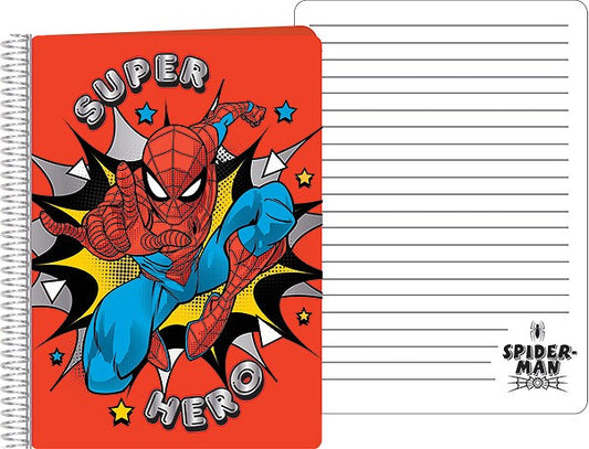Pókember A5 méretű Spirálos Notesz 14,5x21cm FSC