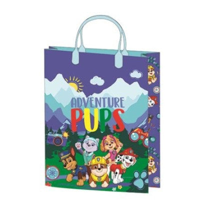Ajándéktasak 32x27x10cm, laminált műanyag felülettel - Paw Patrol Blue