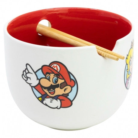 Super Mario Ramen tál evőpálcikákkal - ajándékdobozban