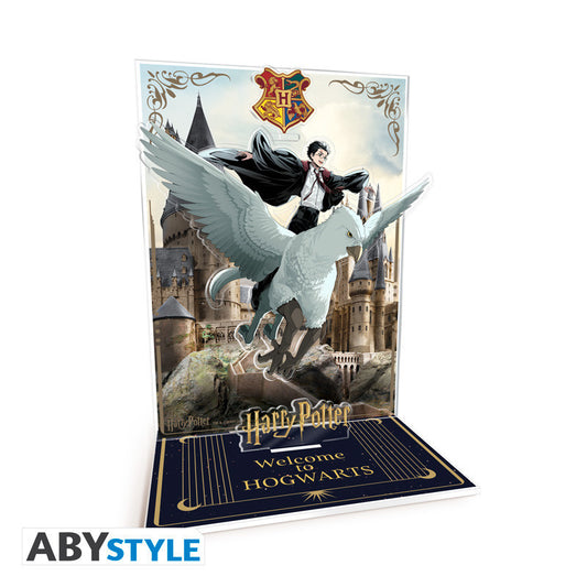 Harry Potter akril dioráma figura Harry & Buck in Hogwarts