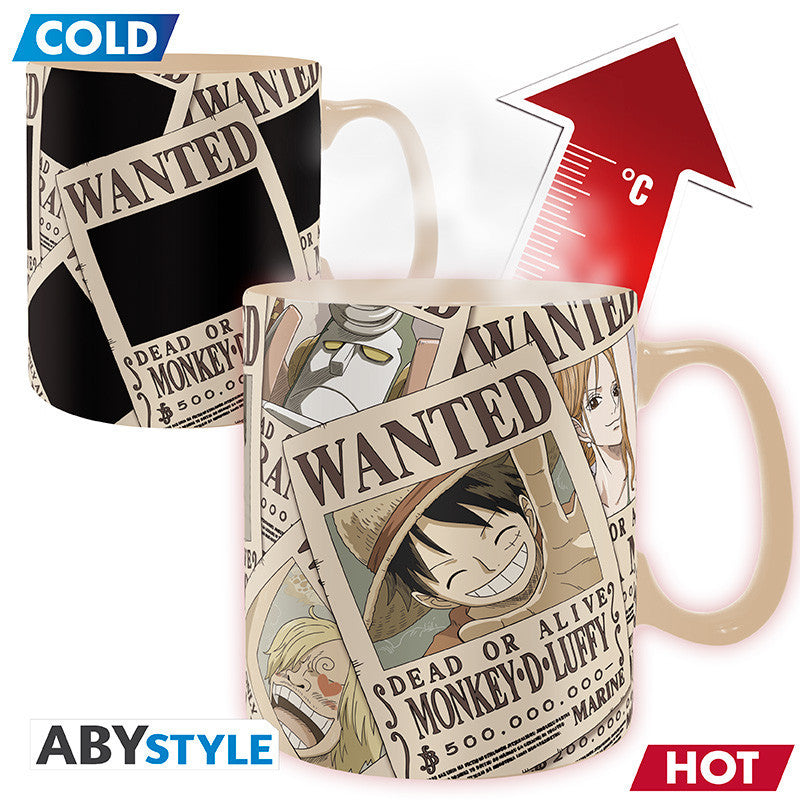 One Piece hőre változó bögre 460 ml Wanted