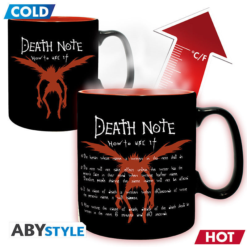 Death Note hőre változó bögre 460ml L & Light