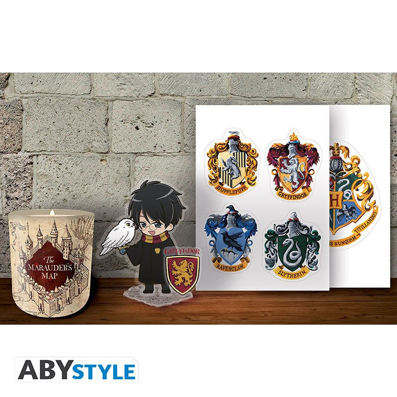 Harry Potter Ajándékcsomag Gyertya + akril figura + Matricák