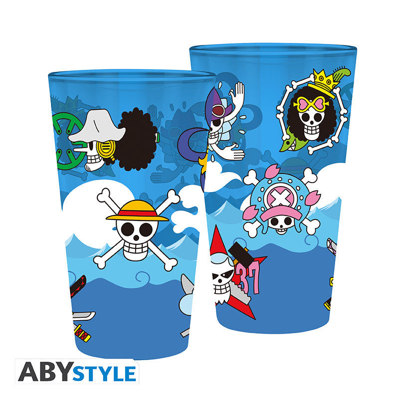 One Piece nagy pohár 400ml Skulls boksz