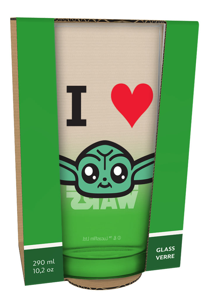 Star Wars Baby Yoda prémium üveg pohár - 290m