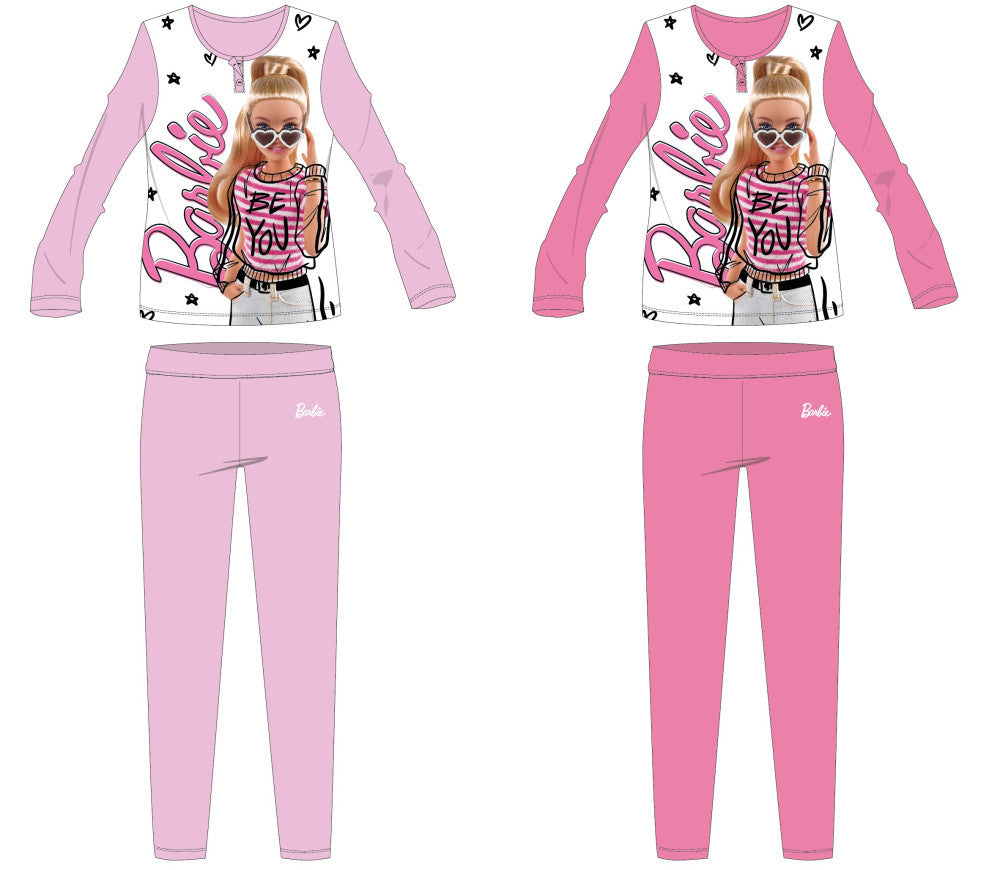Barbie pamut jersey gyerek pizsama