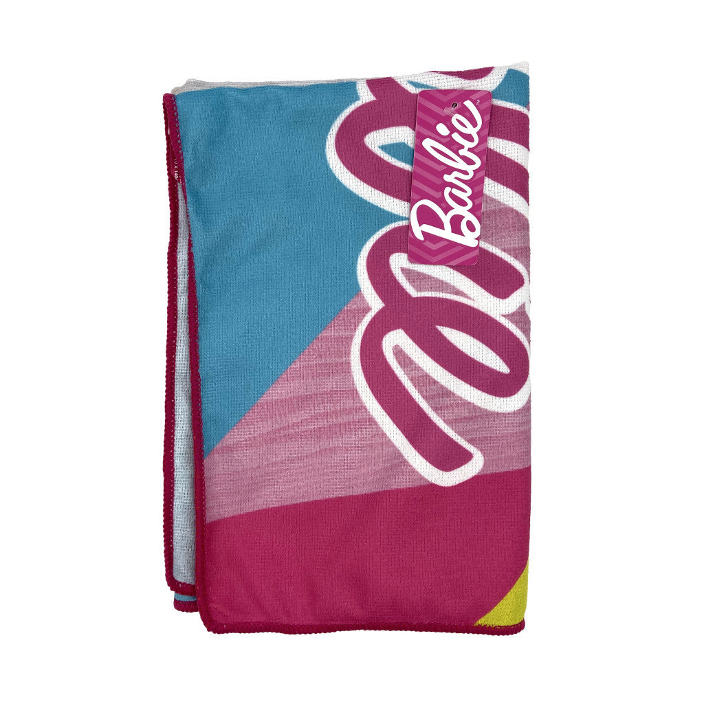 Barbie Eco Friendly gyorsan száradó strandtörölköző - 70x140 cm