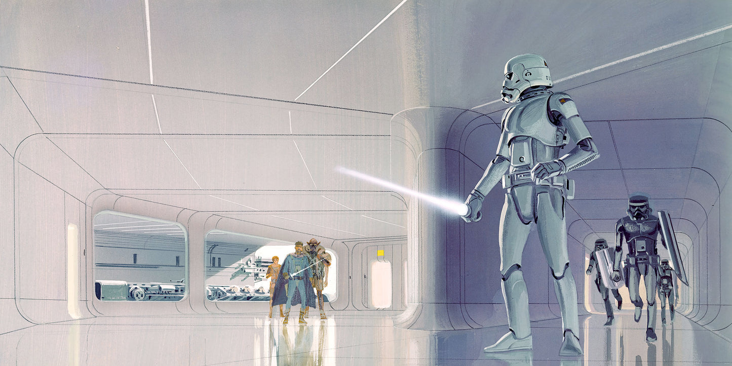 Star Wars Classic RMQ Stormtrooper Hallway – Tapéta