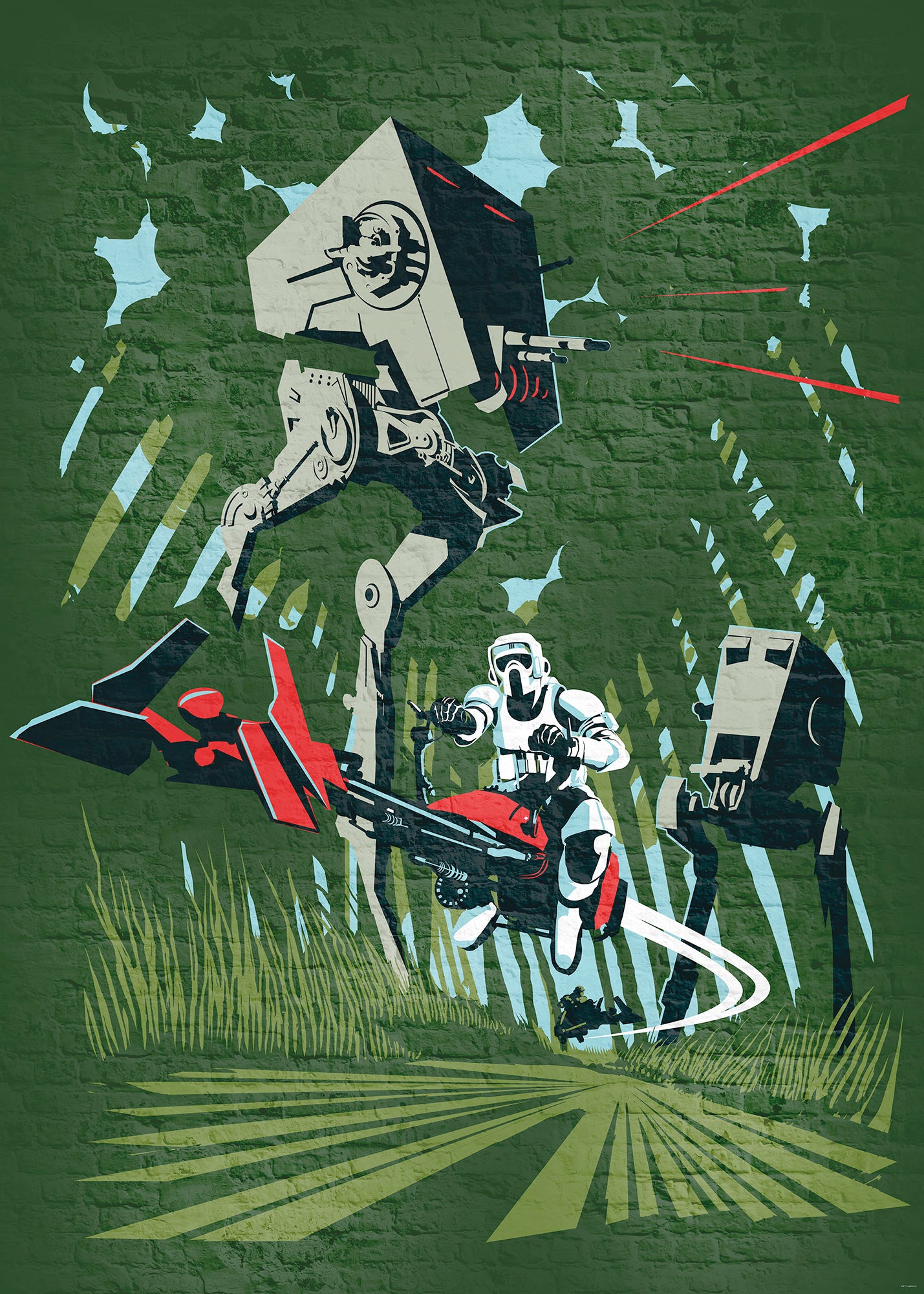 Star Wars Classic Concrete Endor – Tapéta