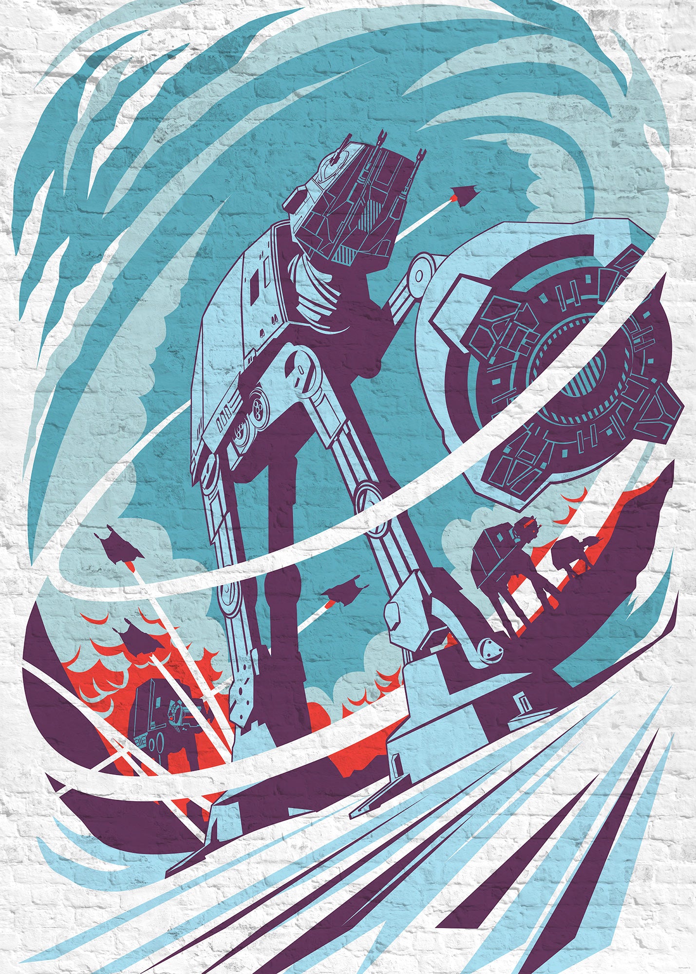 Star Wars Classic Concrete Hoth – Tapéta