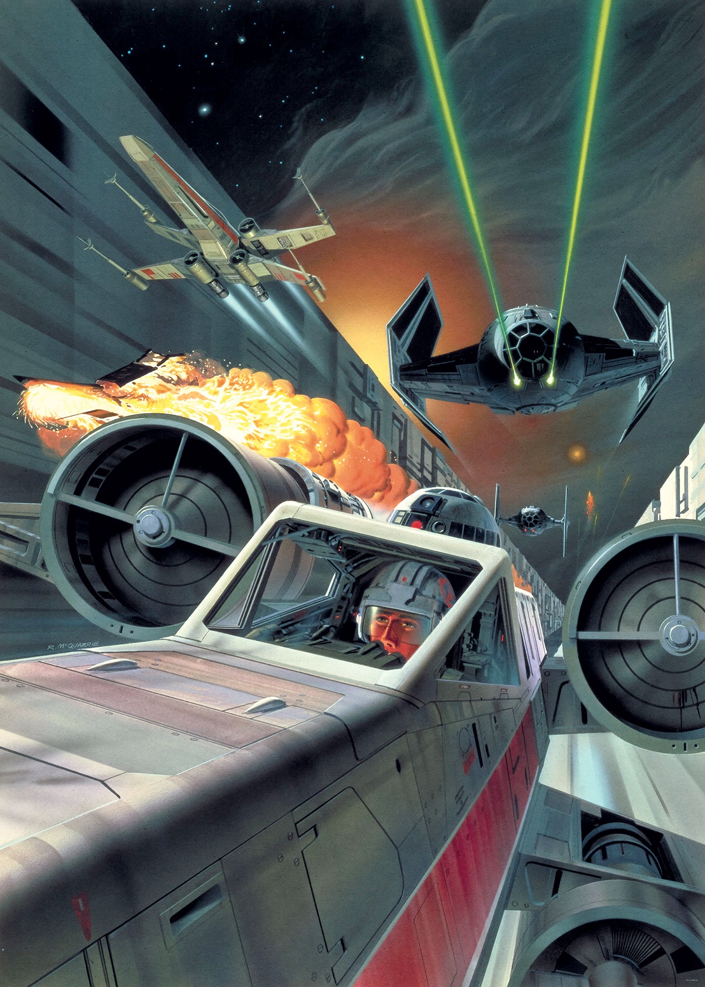 Star Wars Classic Death Star Trench Run – Tapéta