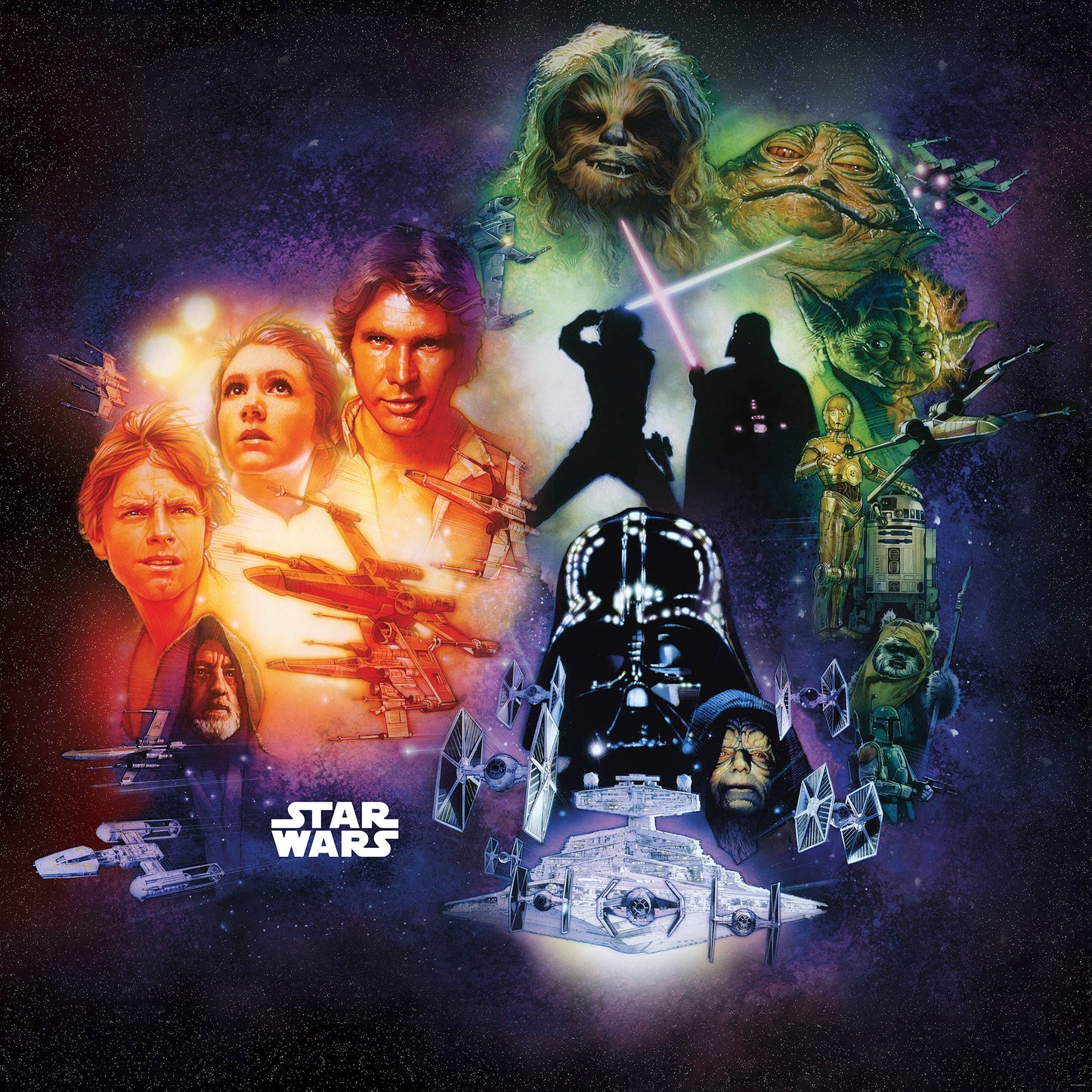 Star Wars Classic Poster Collage – Tapéta