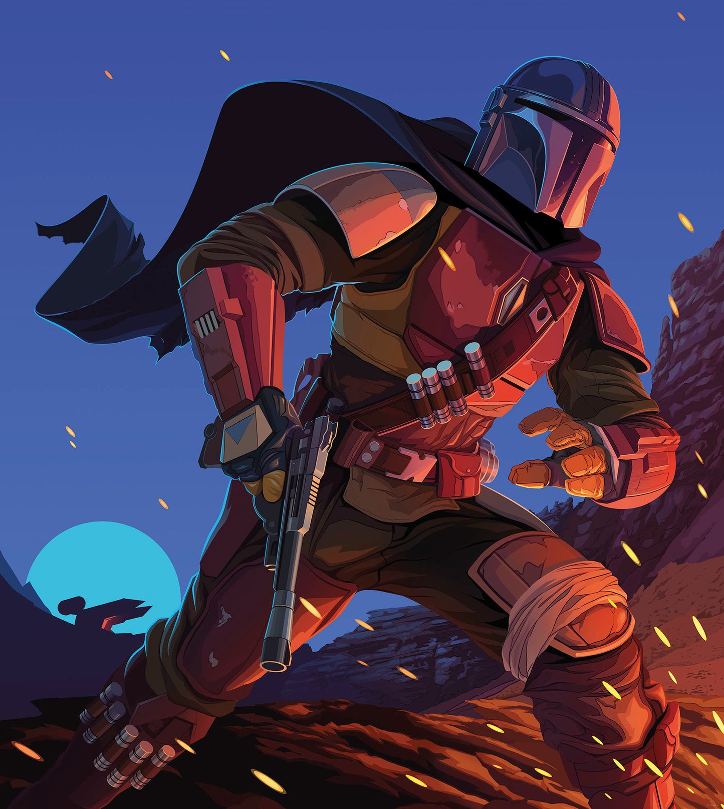 Star Wars The Mandalorian Big Ambush – Tapéta