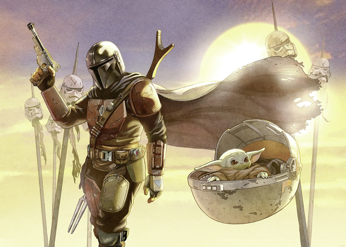 Star Wars The Mandalorian and Grogu Mission – Tapéta