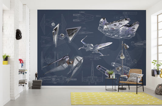 Star Wars Blueprint Dark – Tapéta