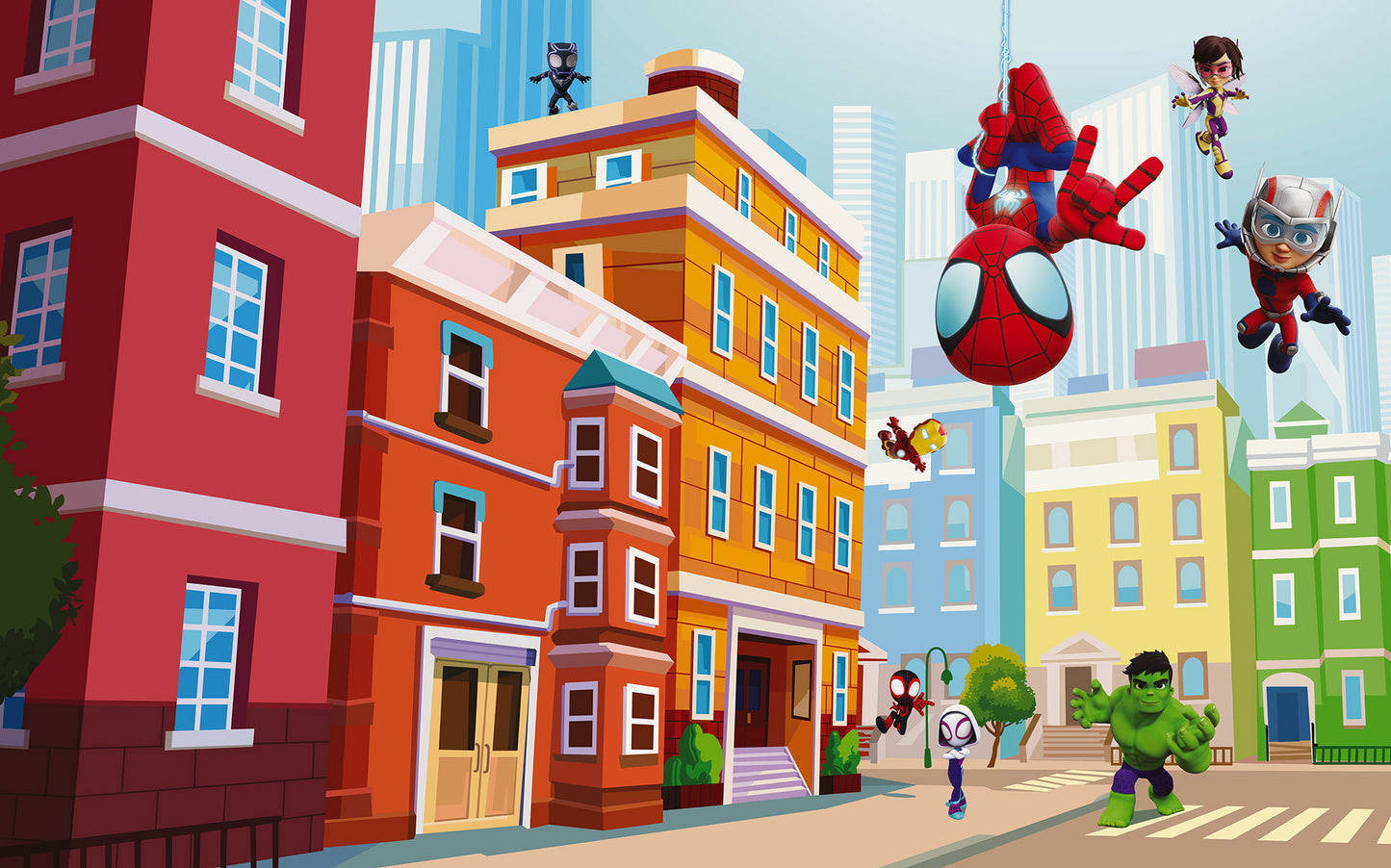 Marvel Spidey and His Amazing Friends City – Tapéta