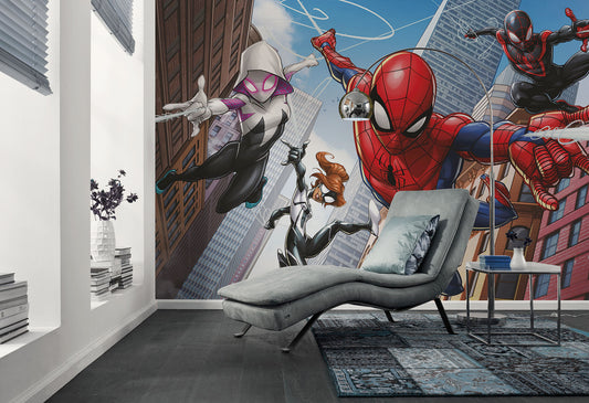 Marvel Spider-Man Swinging Crew – Tapéta